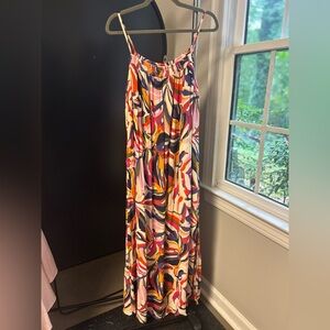 Evereve Abstract Patterned Maxi Dress